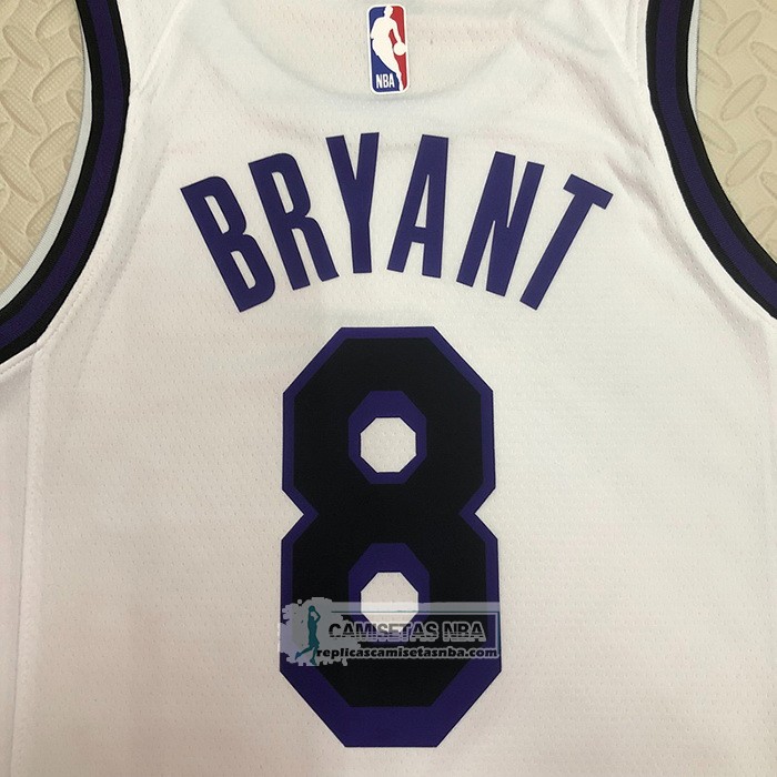 Camiseta Los Angeles Lakers Kobe Bryant NO 8 Ciudad 2022-23 Blanco